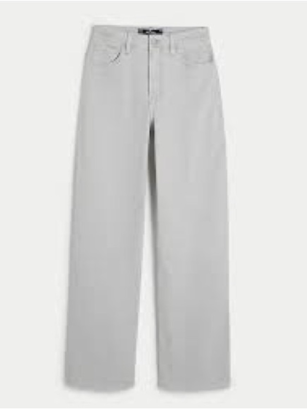 Hollister Ultra High-Rise Dad Jean in Light Gray